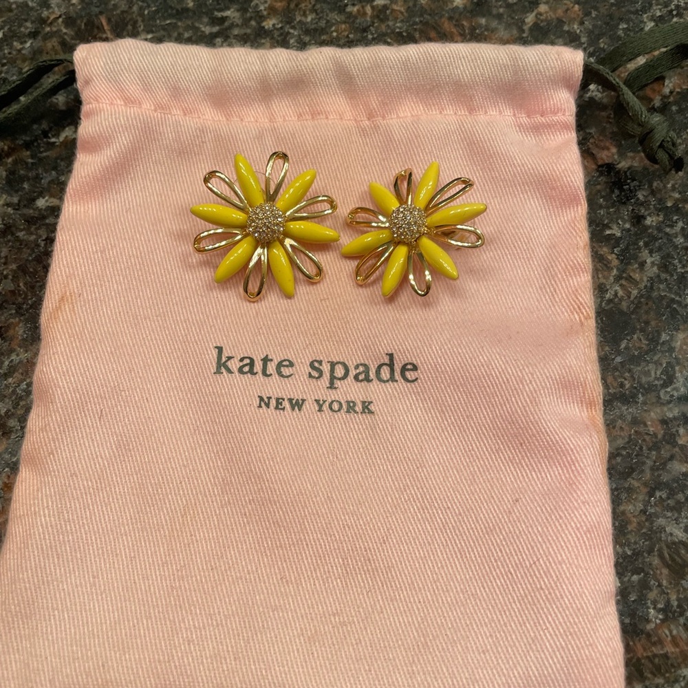 Kate Spade Yellow Daisy Earrings